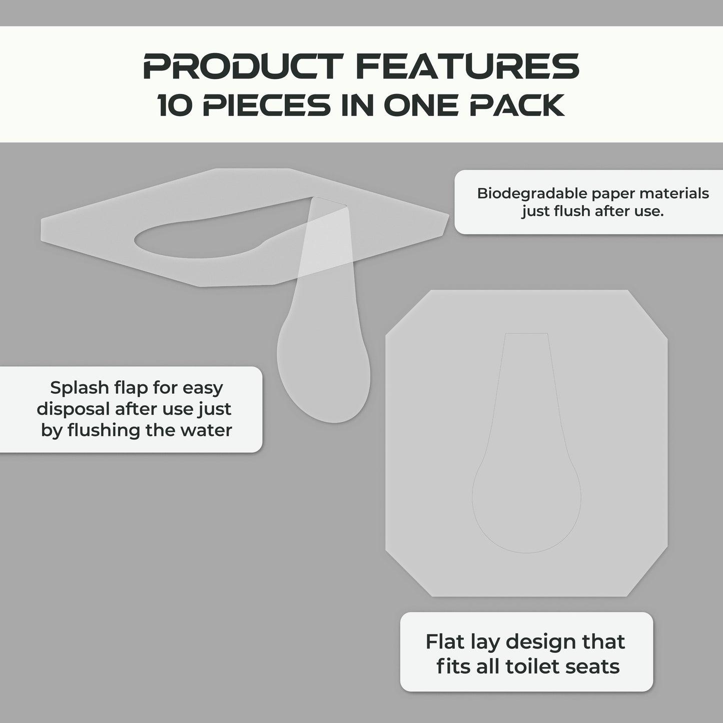 60 PC Toilet Seat Cover