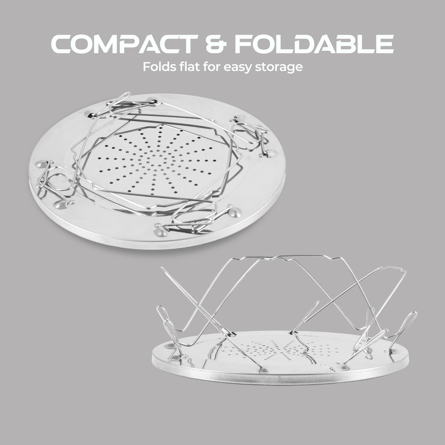 4 Slice Folding Toaster for Camping Stove