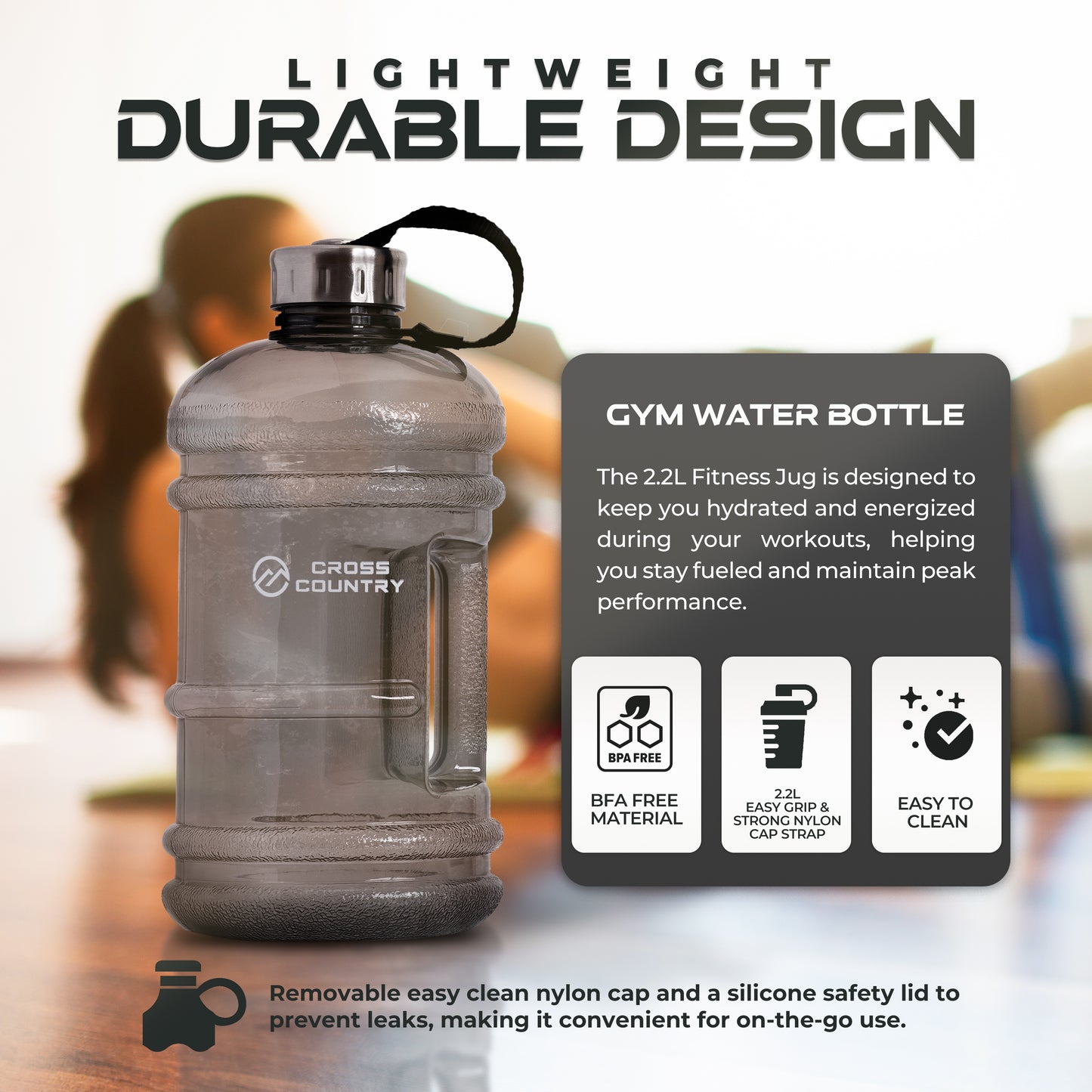 2.2L Gym Water Bottle