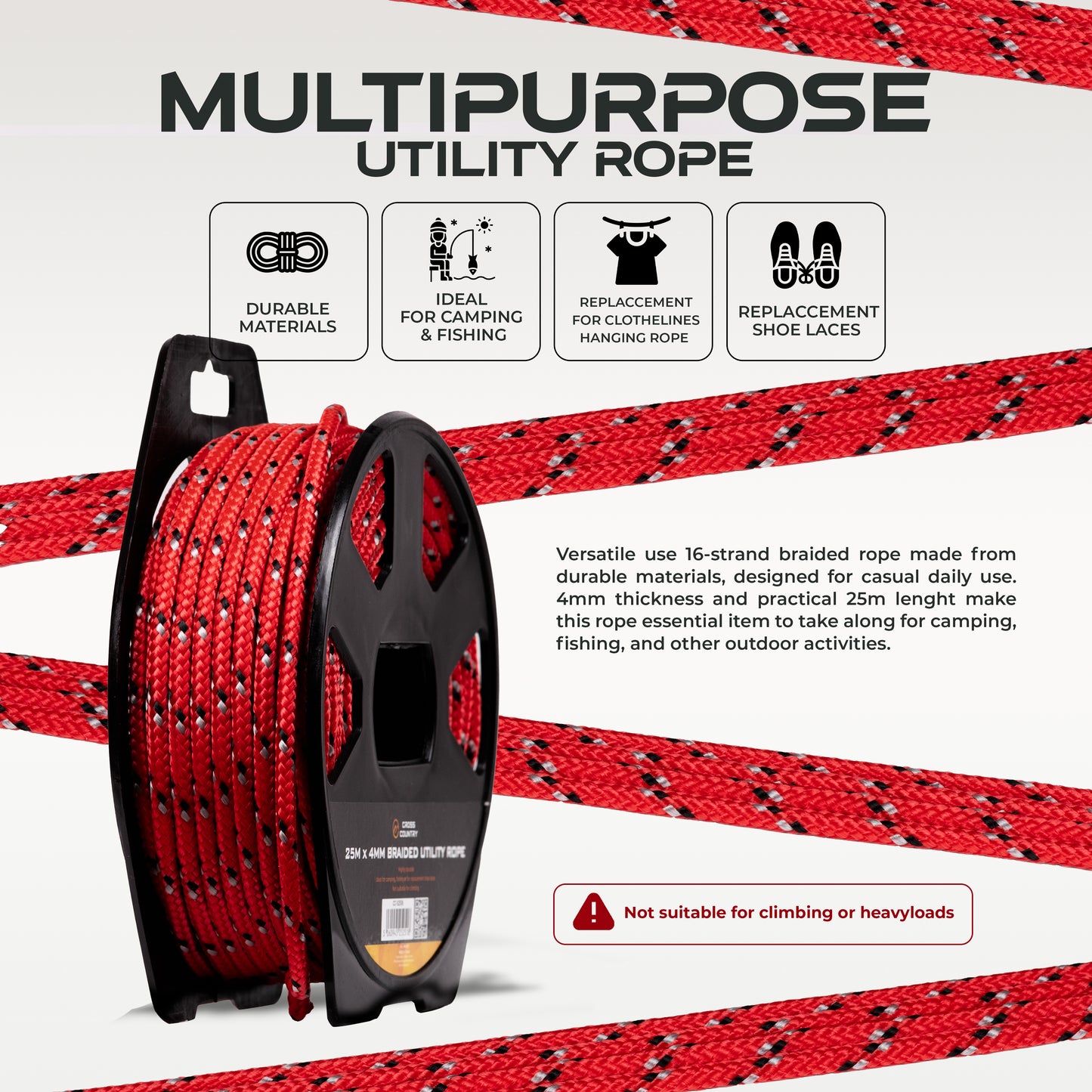 4MM Braided Utility Rope (25M)