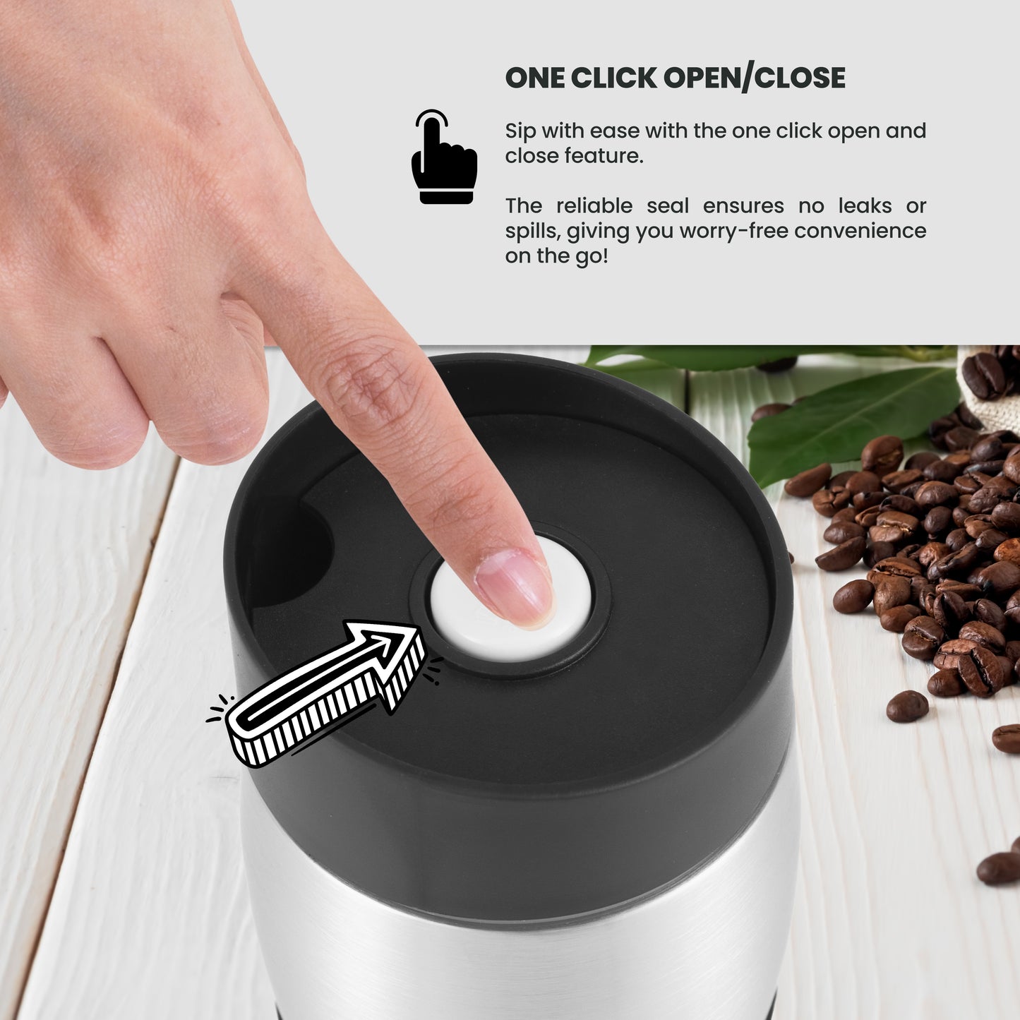 380ML Stainless Steel Travel Mug Insulated