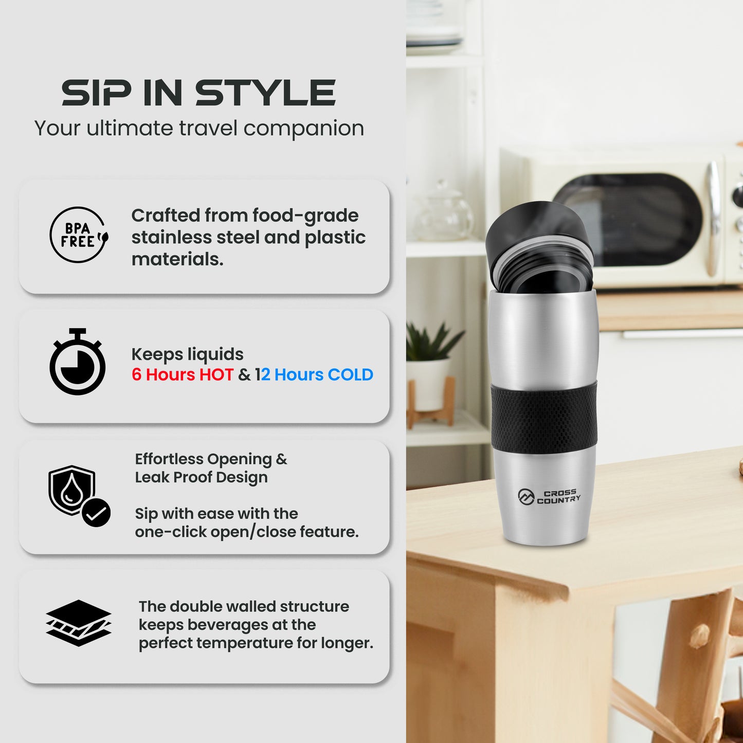 380ML Stainless Steel Travel Mug Insulated