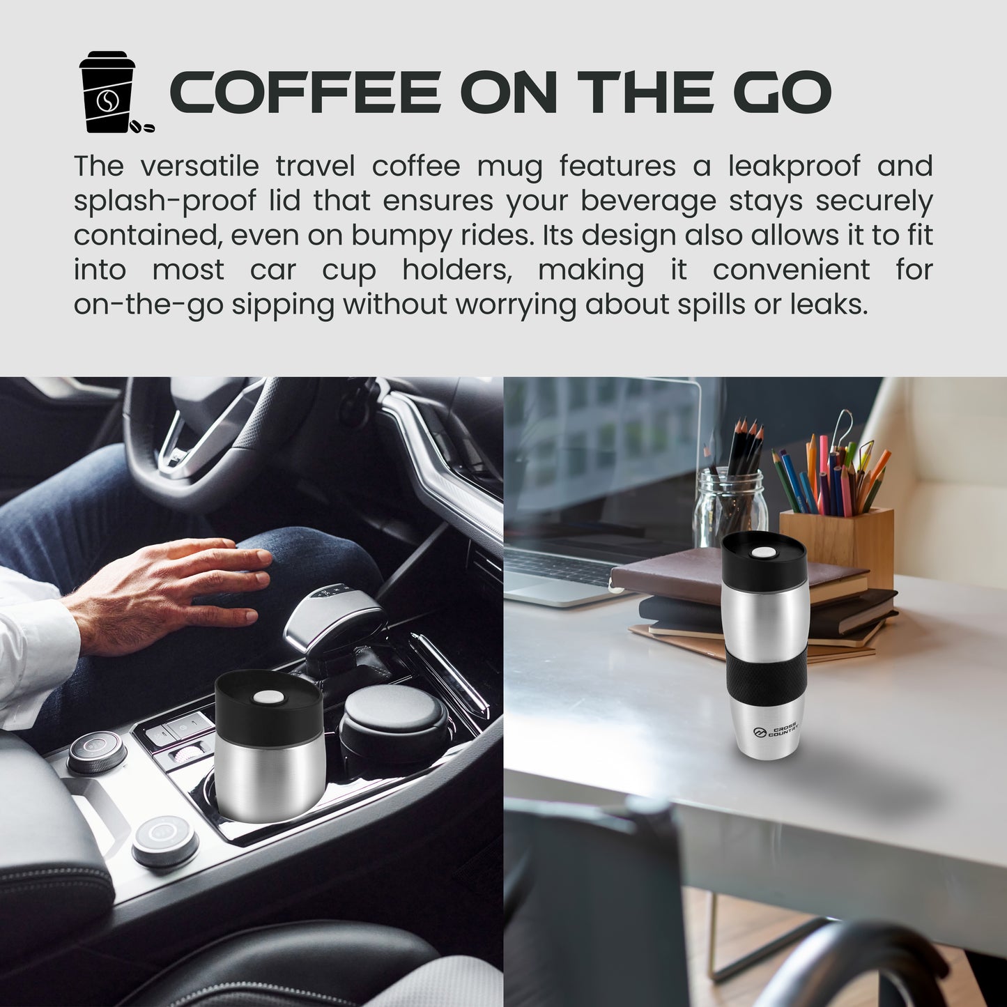 380ML Stainless Steel Travel Mug Insulated