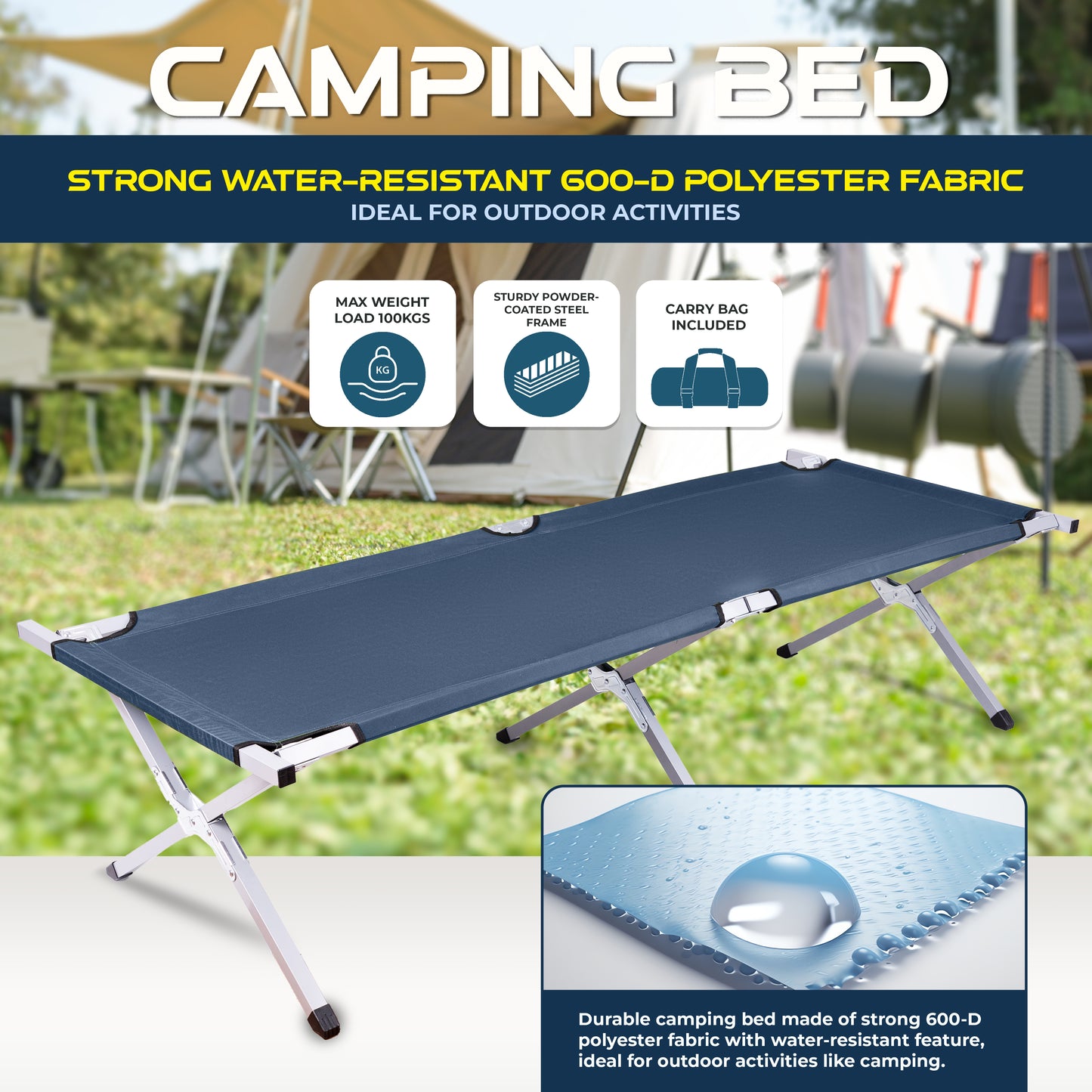 Folding Camp Bed