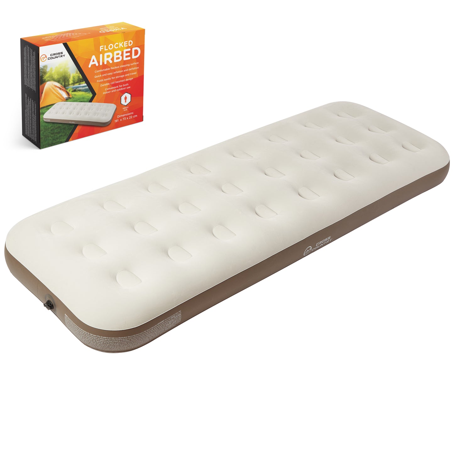 Single Airbed Taupe