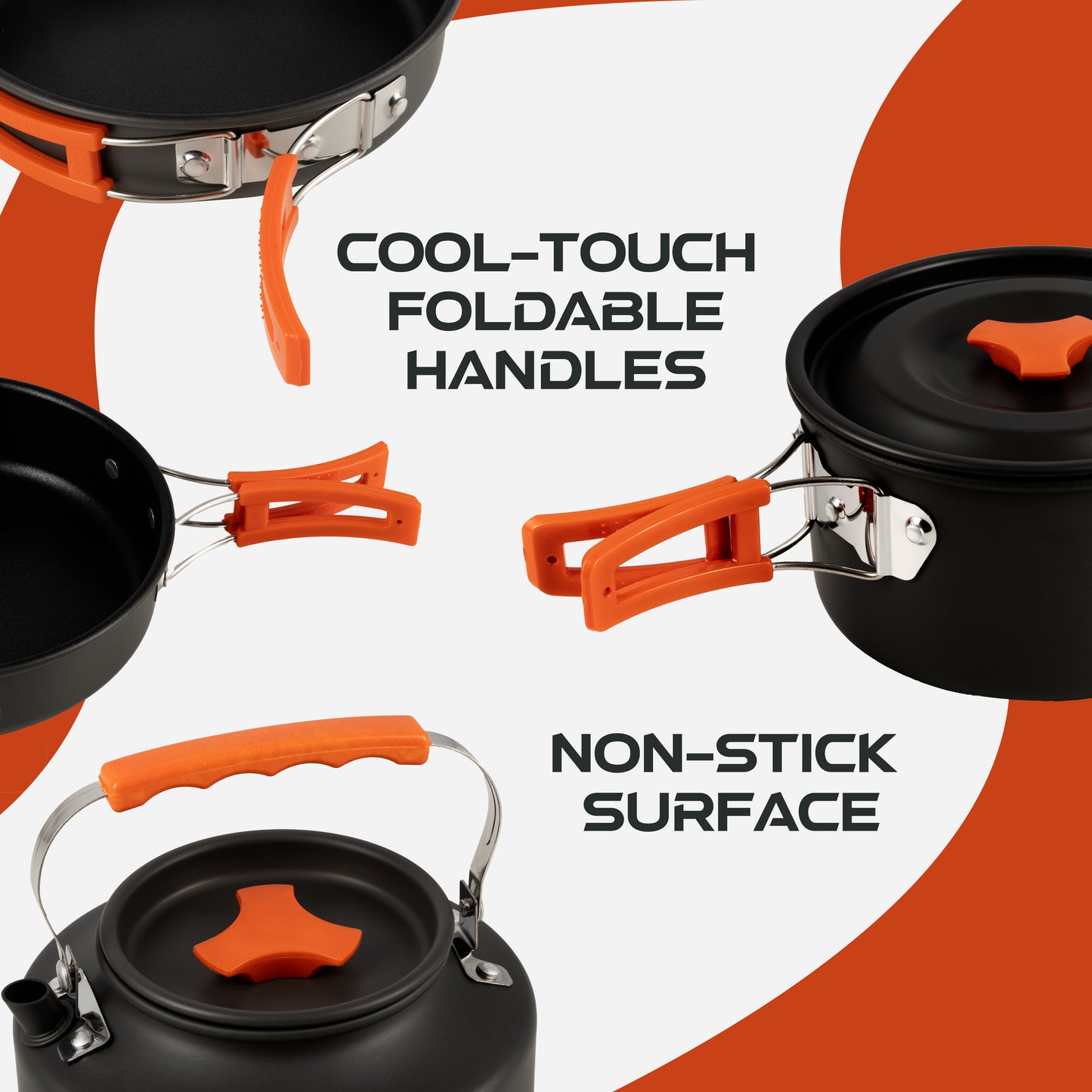 11 PC Compact Cookware Set