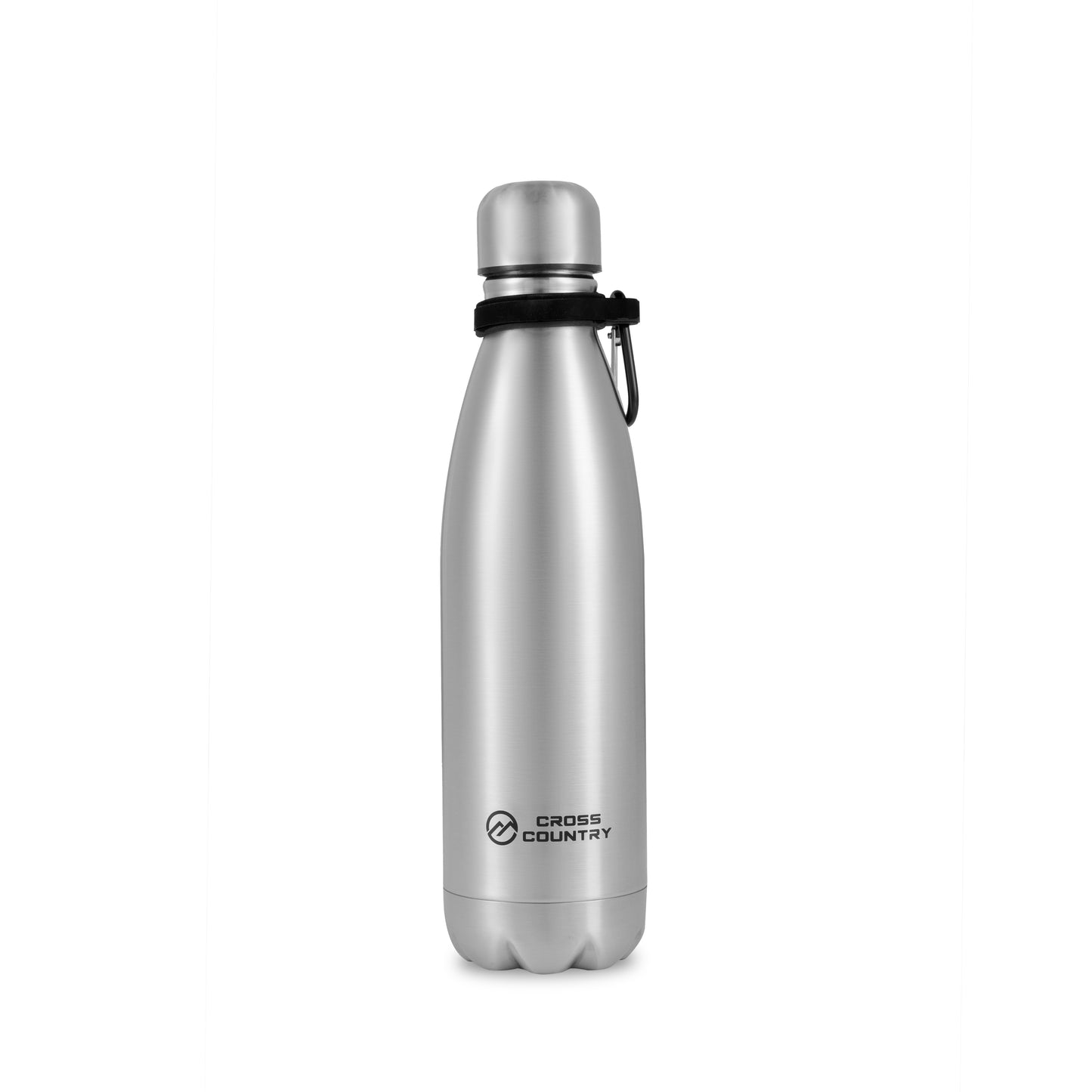 Vacuum Stainless Steel Bottle with Carabiner - Double Wall Insulated