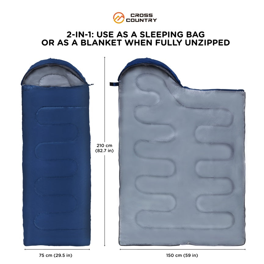 Hooded 2 Season Sleeping Bag