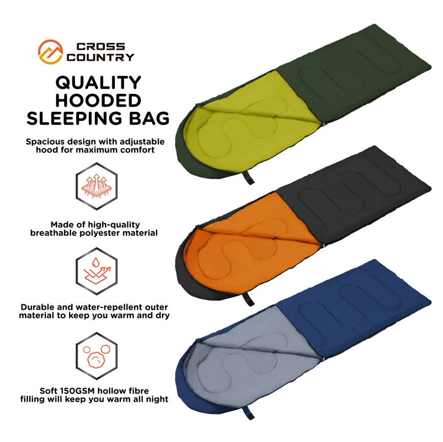 Hooded 2 Season Sleeping Bag