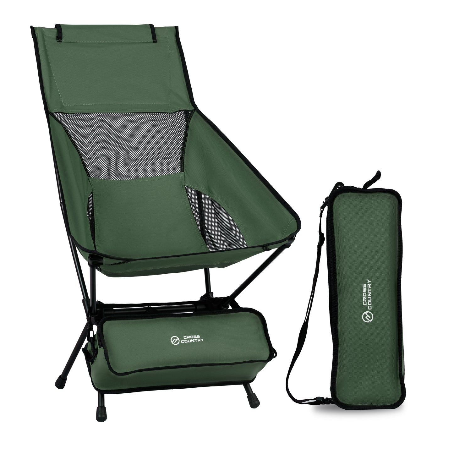 Compact Camping Chair with High Back