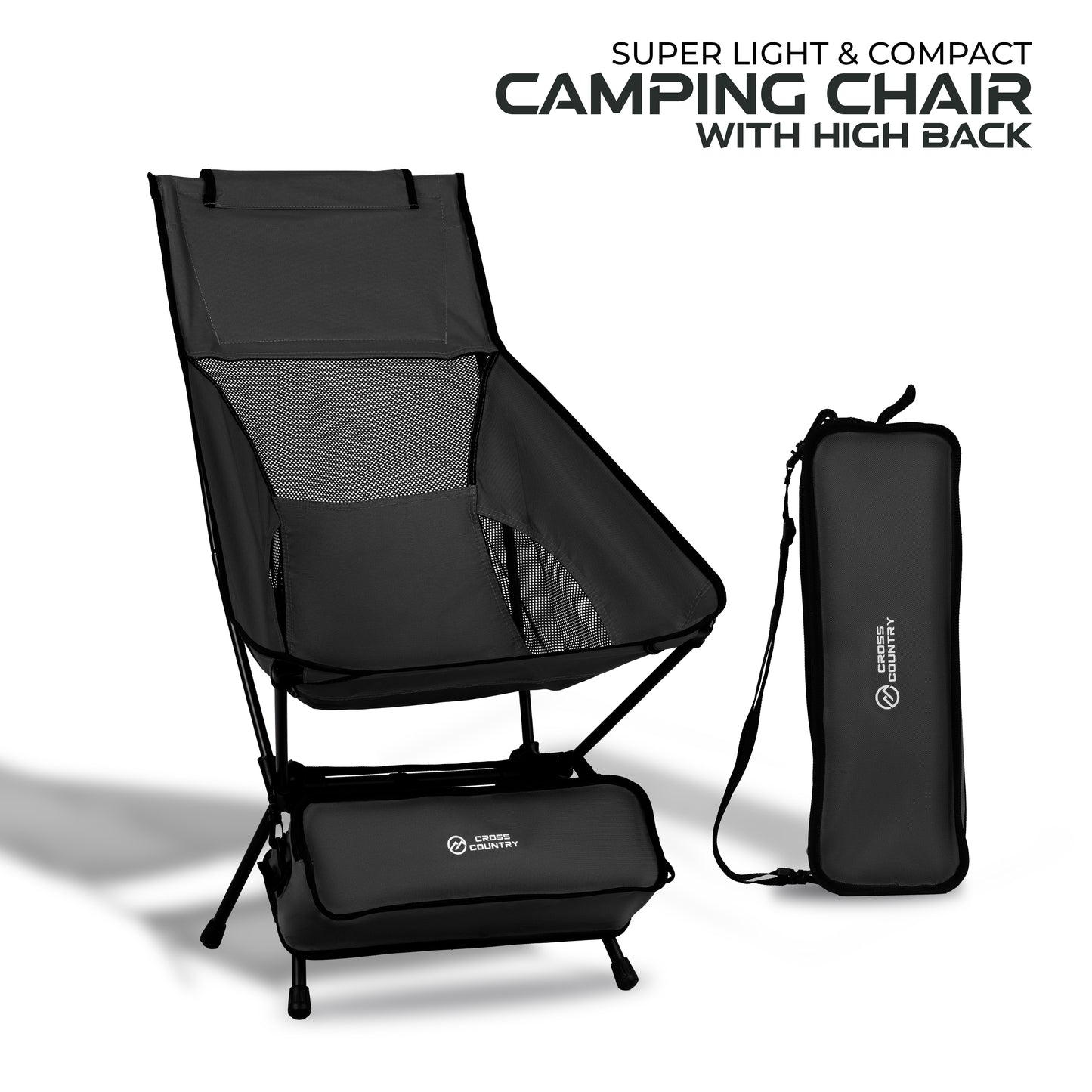 Compact Camping Chair with High Back